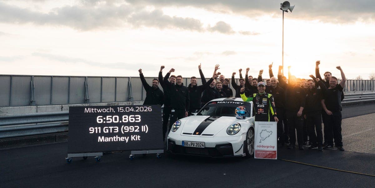 Watch the Porsche 911 GT3 Manthey Lap the 'Ring in Just 6:50.863