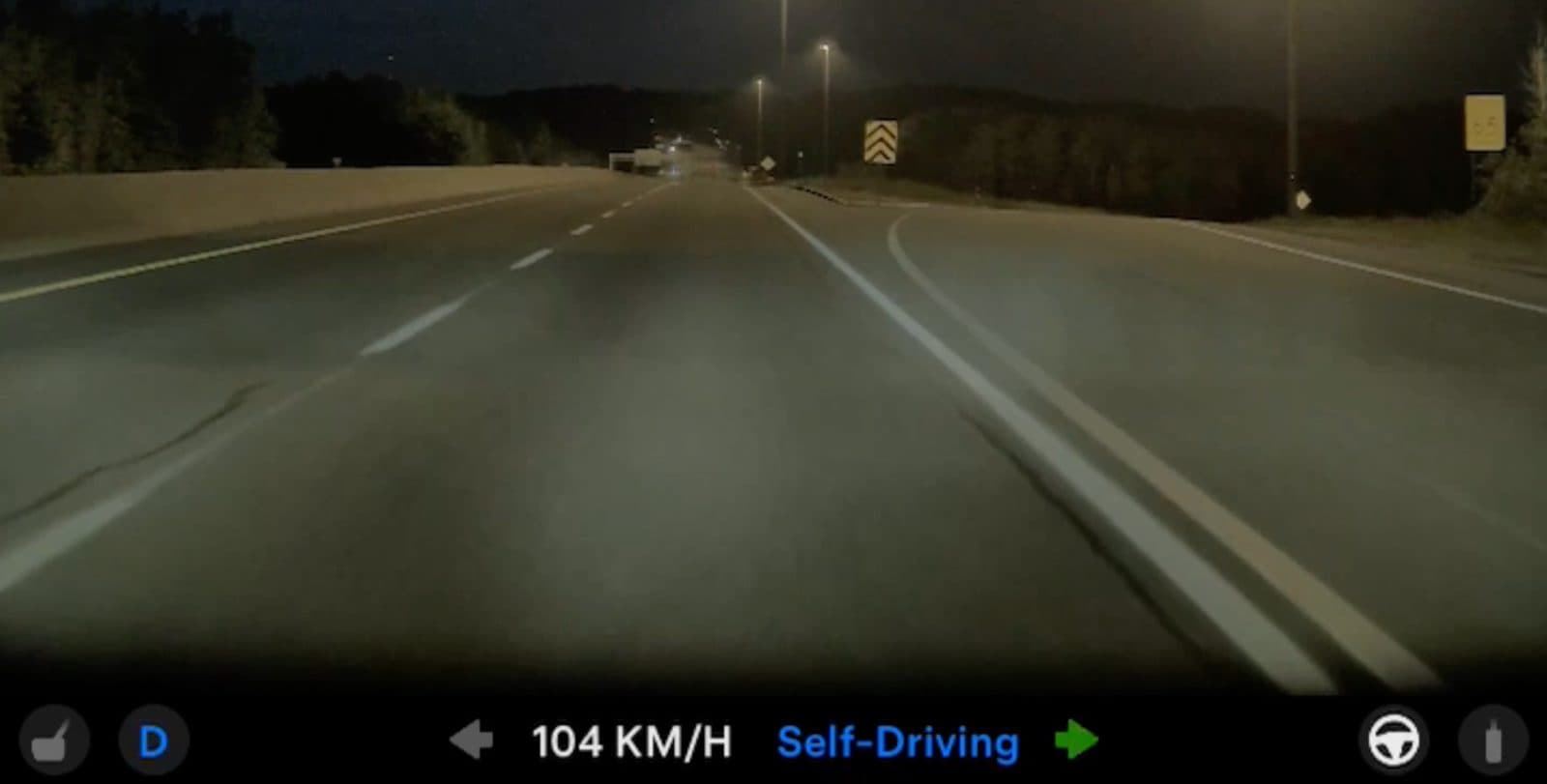Tesla FSD v14 swerved and try to drive me into a ditch for no reason