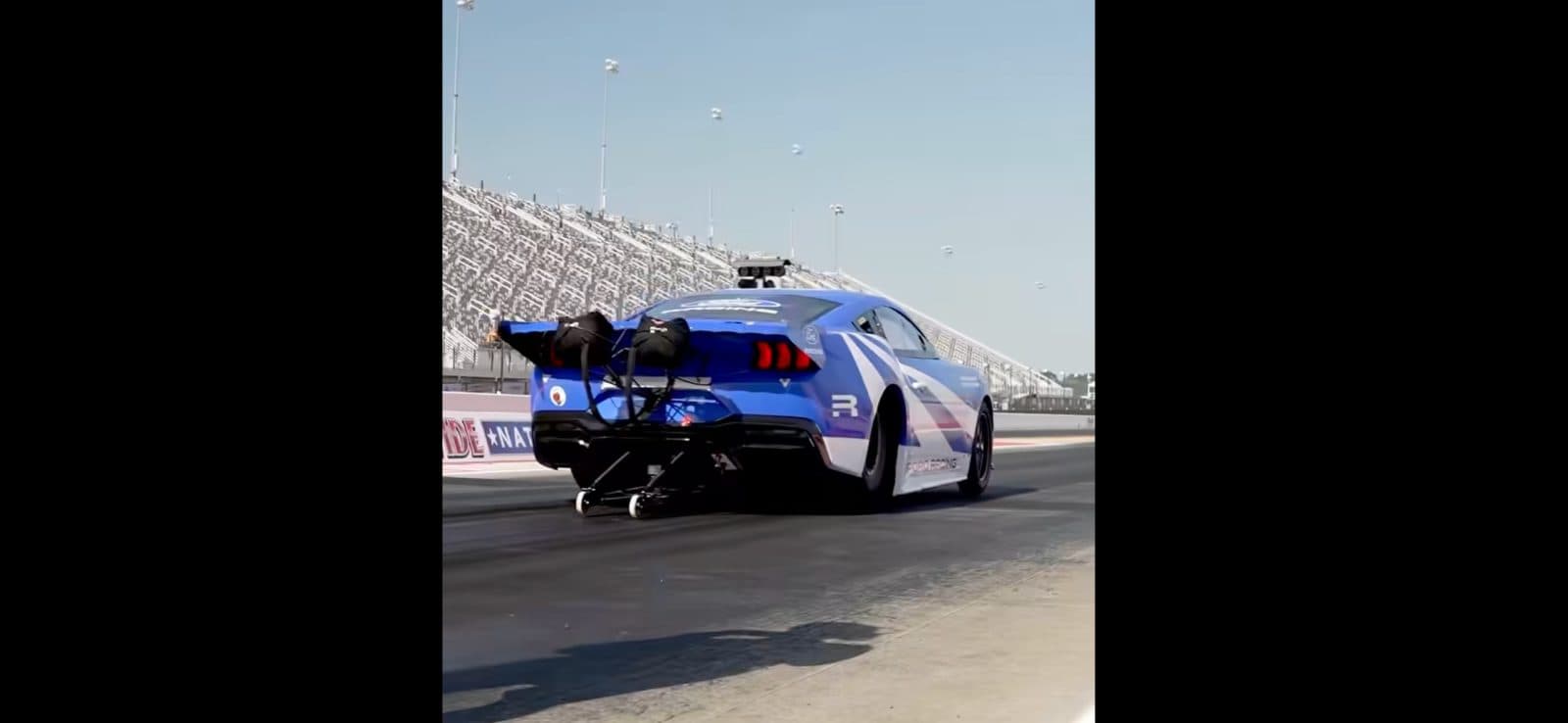Ford’s 2,200-HP electric Mustang runs 6.87-sec quarter mile, smashes EV record