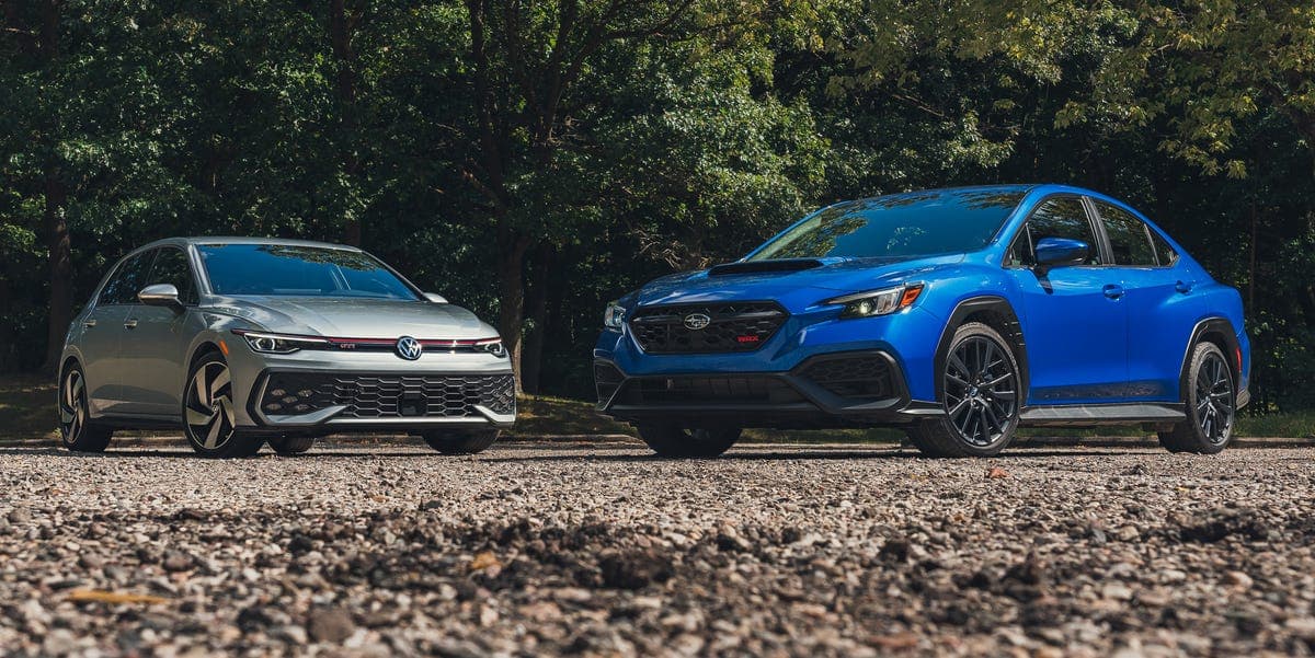 2026 Subaru WRX vs. Volkswagen Golf GTI Comparison Test