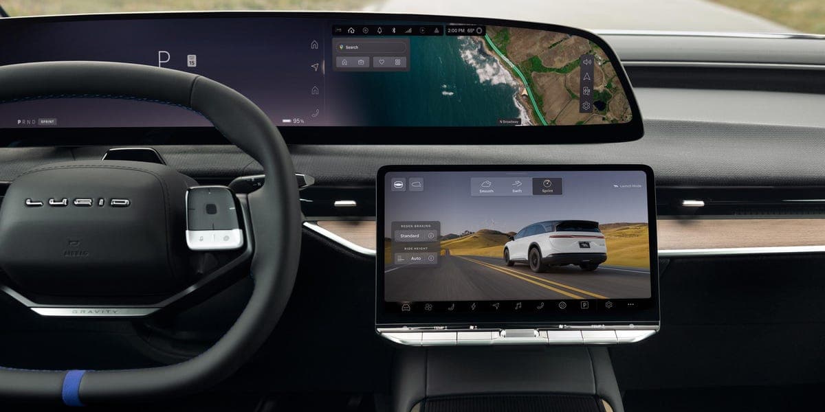 View Interior Photos of the 2027 Lucid Gravity GT-S