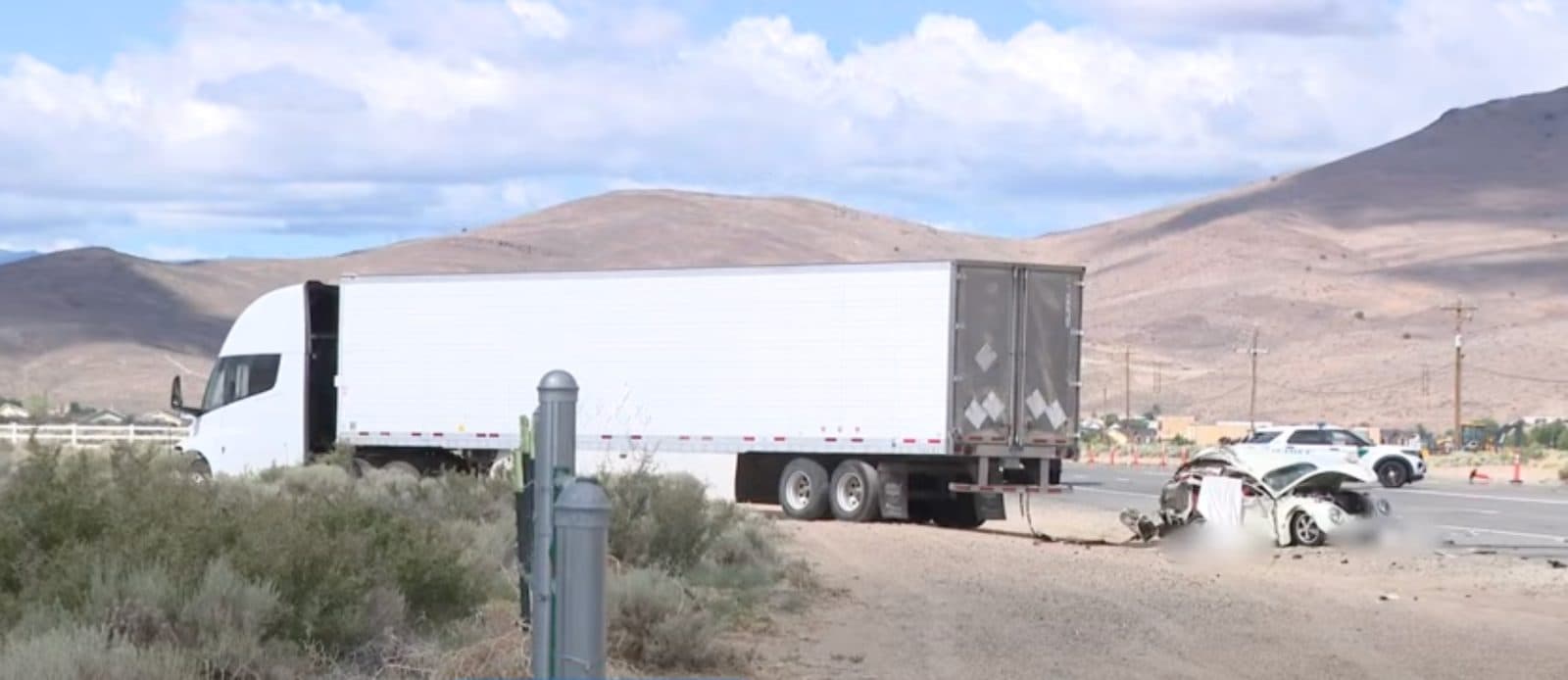 Tesla Semi involved in first fatal crash, killing 2 in Nevada