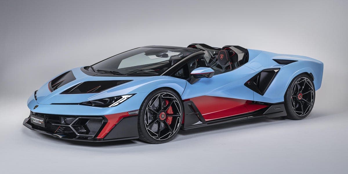 Lamborghini Fenomeno Roadster Boasts 1065 Hybrid Horsepower, Bizarre Side Windows