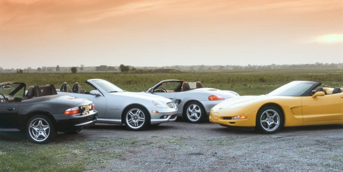 2001 Topless Toys Comparo: Can Chevy Keep Up With the Germans?