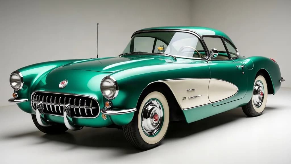 1956年Corvette雙四喉化油器稀有原廠配置古董車重現