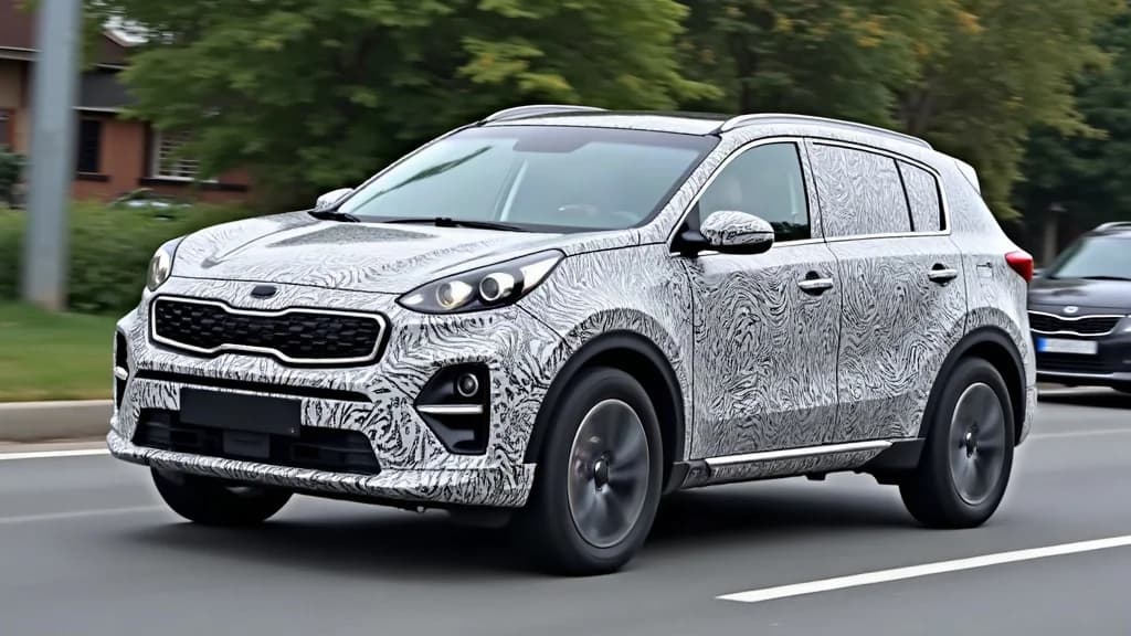 Kia Sportage 大改款原型車路試身影曝光，預示新世代設計語彙