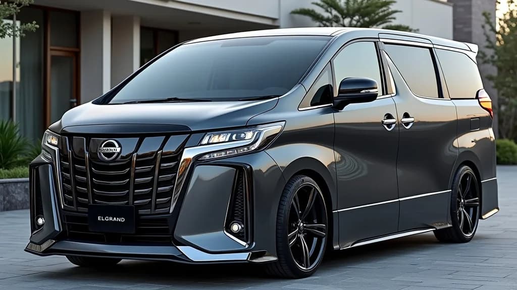 Nissan Elgrand 大改款樣式首度公開，NX7 PHEV 搭載 40.9kWh 電池