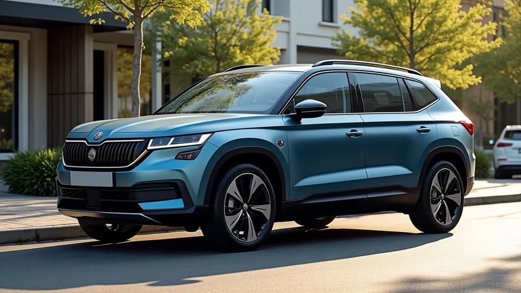 Škoda 全新 Peaq 七人座電動休旅曝光，續航里程達 627.6 公里