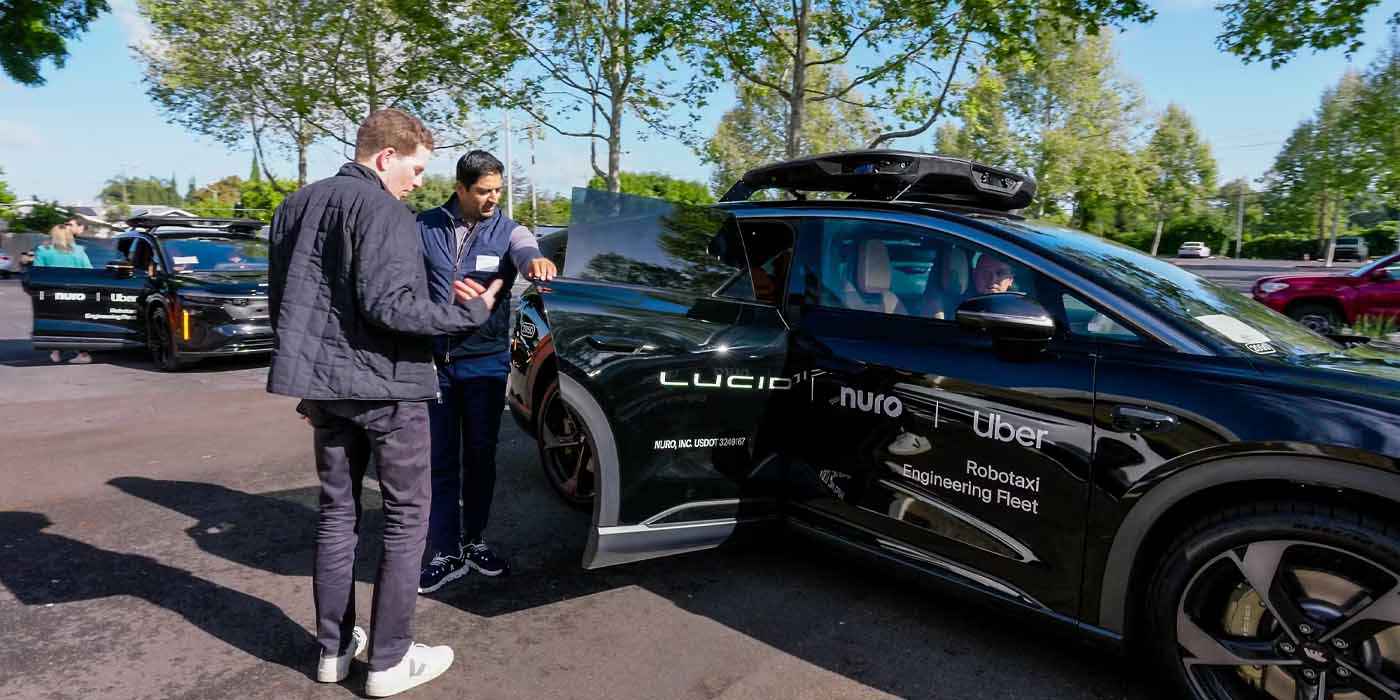 Uber begins early test rides of Lucid Gravity robotaxis equipped with Nuro autonomy systems
