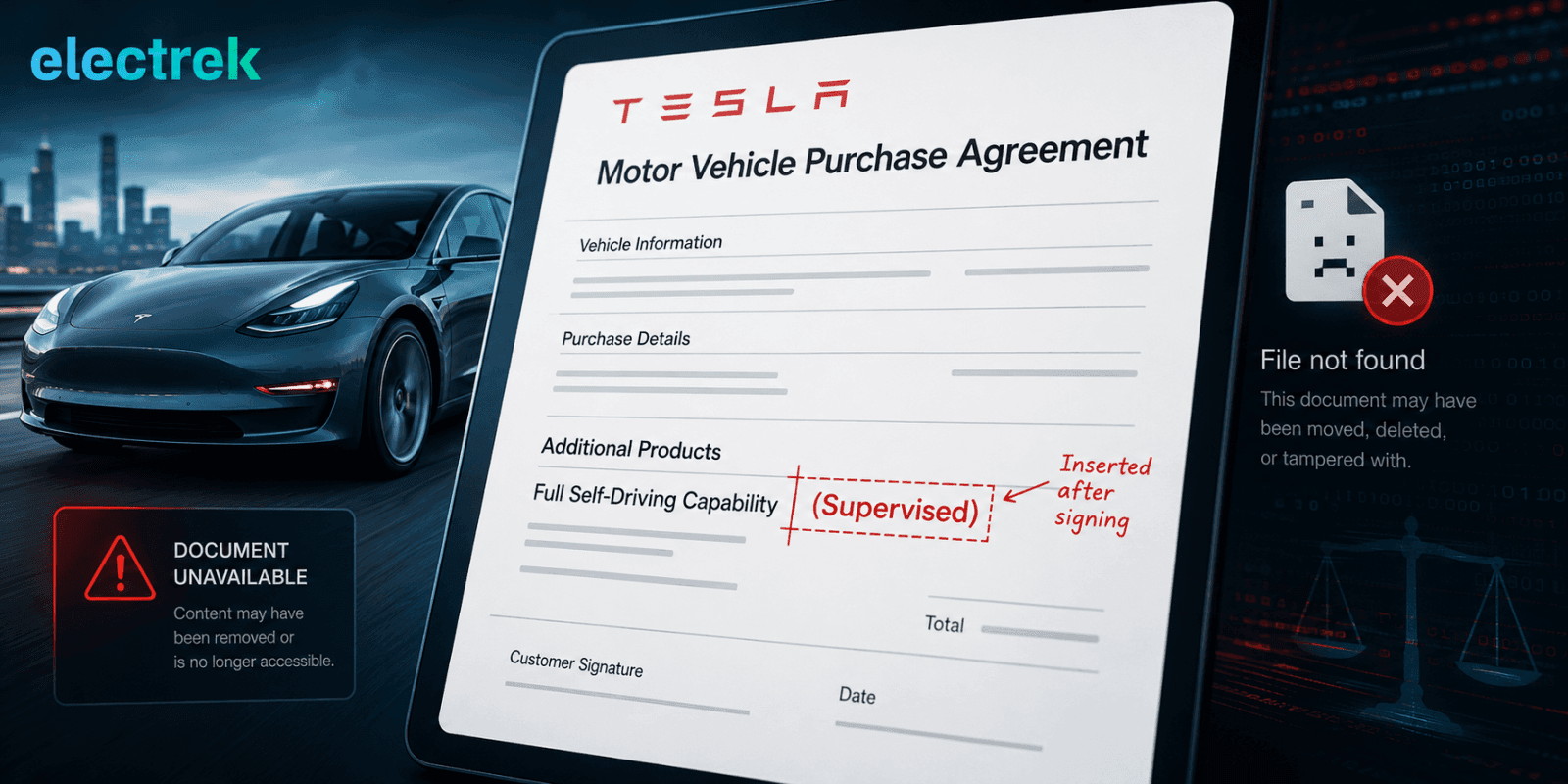 Tesla retroactively added ‘supervised’ to FSD contracts owners signed years ago