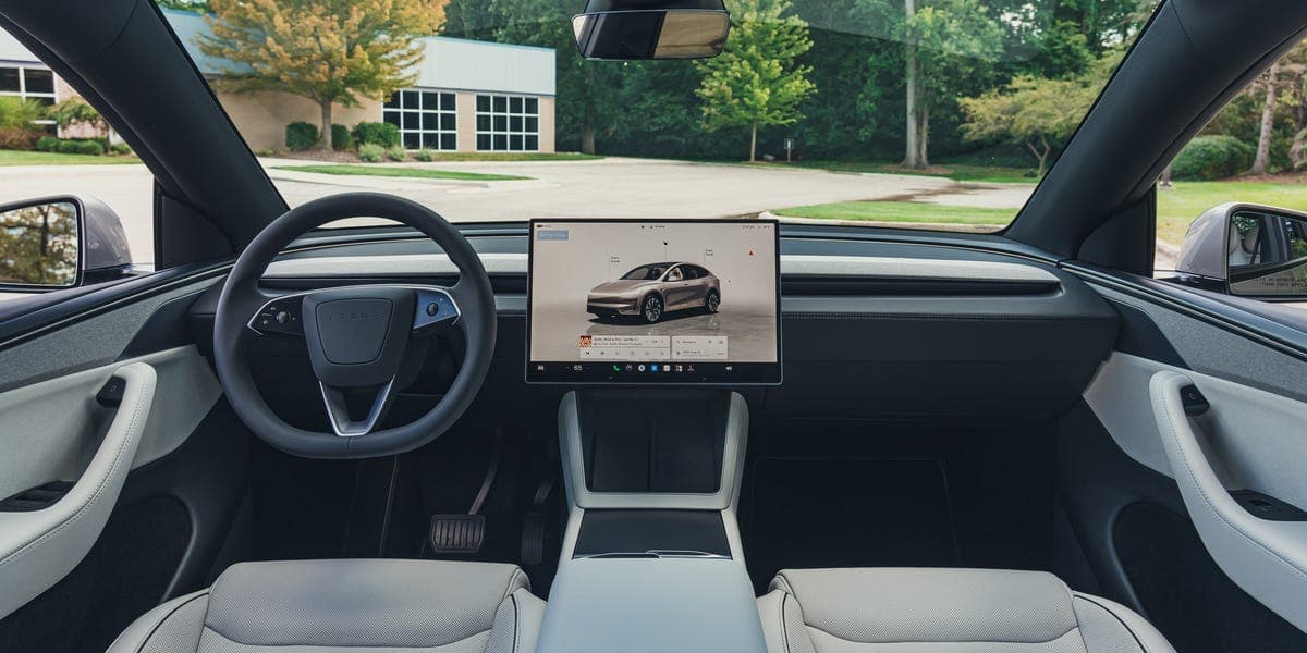 View Interior Photos of the 2027 Tesla Model Y L