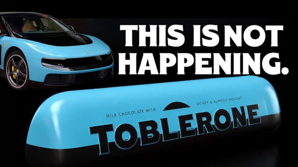 The Swiss Are Supposed To Be Neutral, But Even Toblerone’s Trolling Ferrari