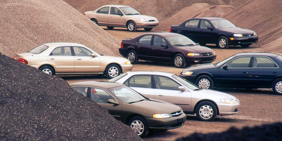 1998 Mid-Size-Sedan Comparo: Which $20K Four-Door Is the Best of Seven?