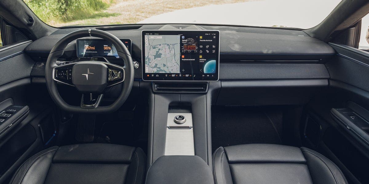 View Interior Photos of the 2026 Polestar 4 Dual Motor Performance Plus