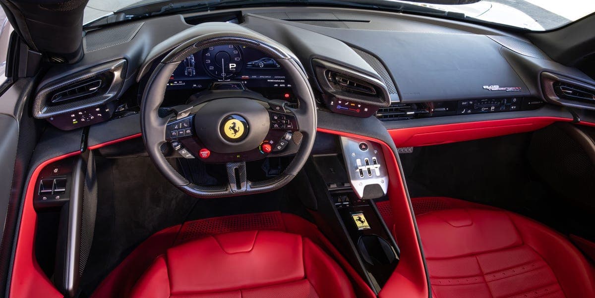 View Interior Photos of the 2027 Ferrari 849 Testarossa Spider